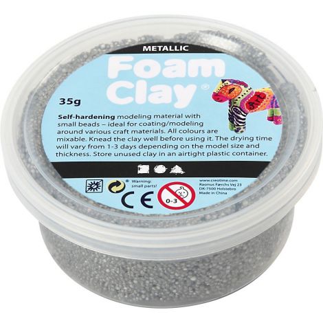 Masa modelarska Foam Clay 35 g, srebrna